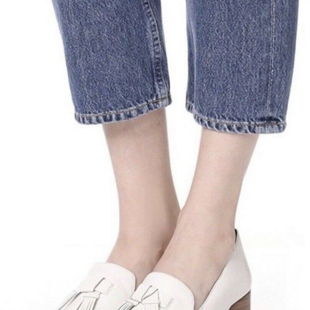 Authentic Rebecca Minkoff White Patent Edie tassel